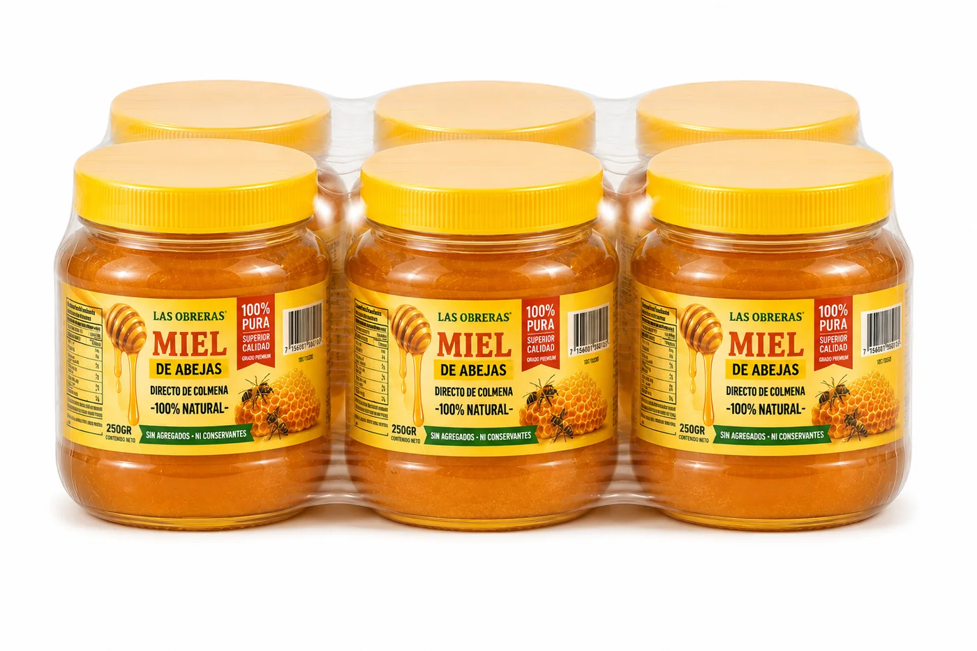 Pote de miel Las Obreras de 500 gramos
